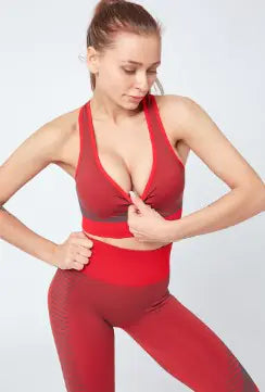 Sporty Two-Piece Set with Gathered Design