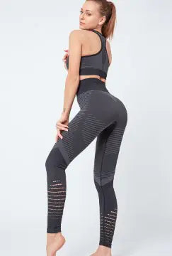Sporty Two-Piece Set with Gathered Design