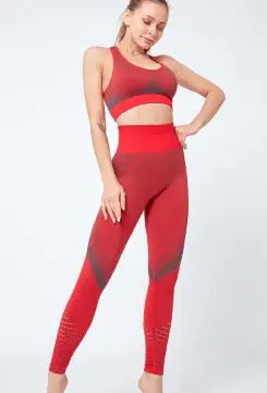 Sporty Two-Piece Set with Gathered Design